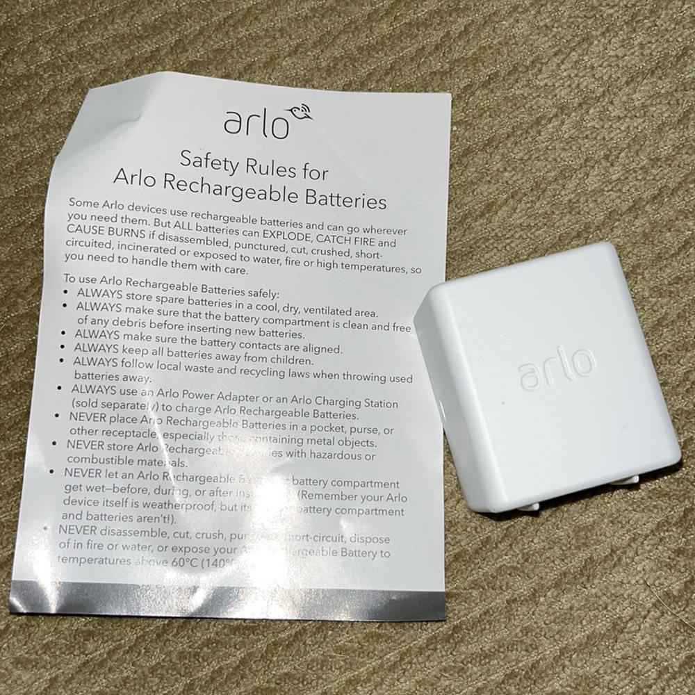 Arlo Rechargeable Camera Battery Works with Arlo Ultra, Ultra 2, Pro 3 and Pro 4